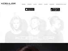 Tablet Screenshot of koehlercoiffeur.com